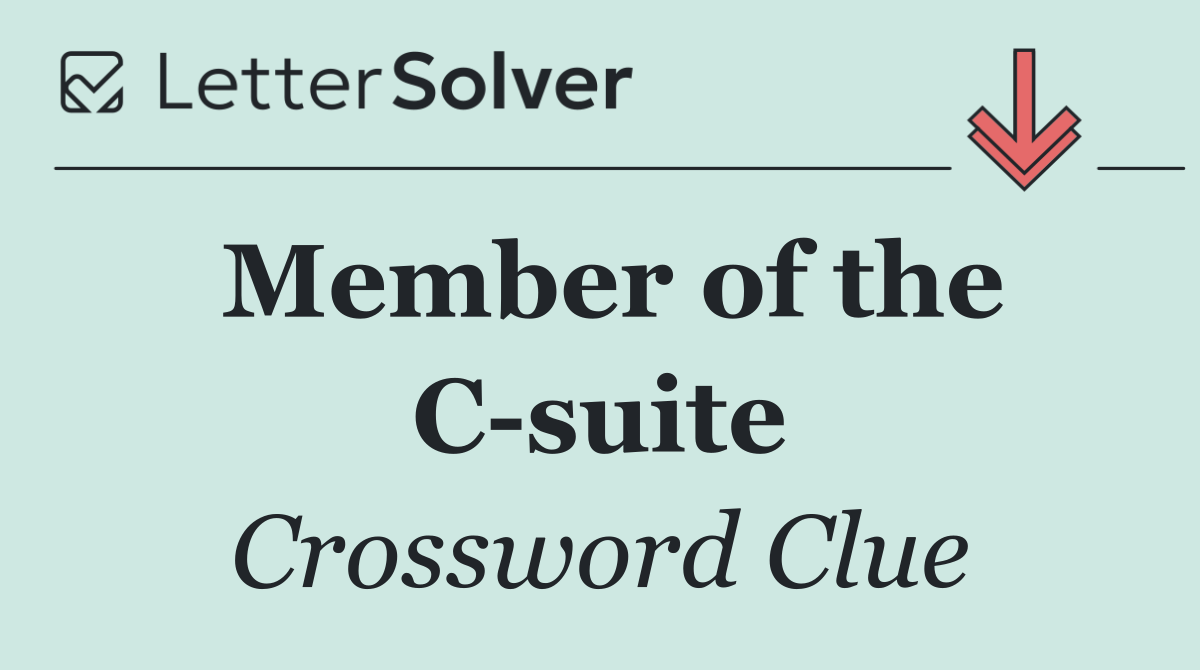 Member of the C suite