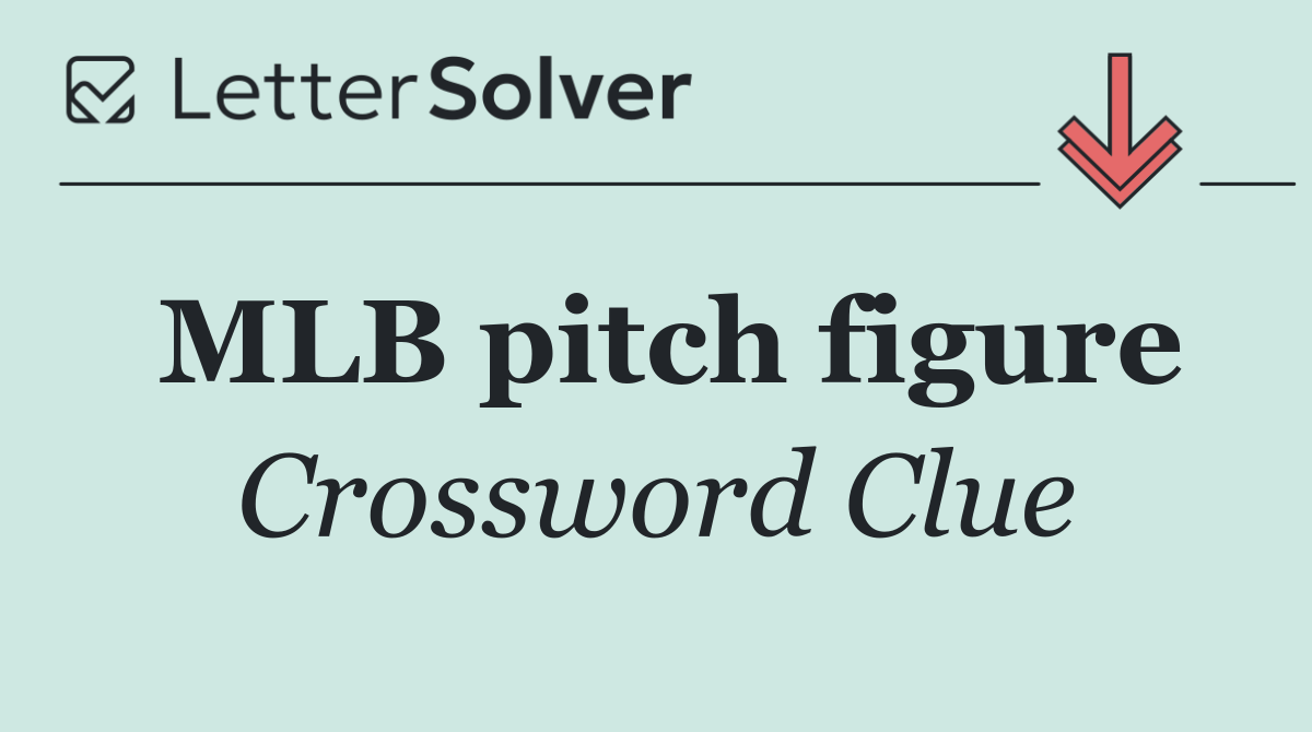 MLB pitch figure