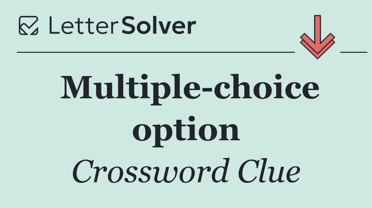 Multiple choice option