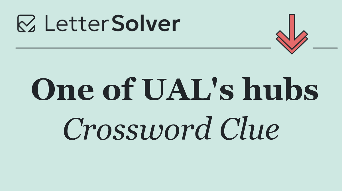 One of UAL's hubs