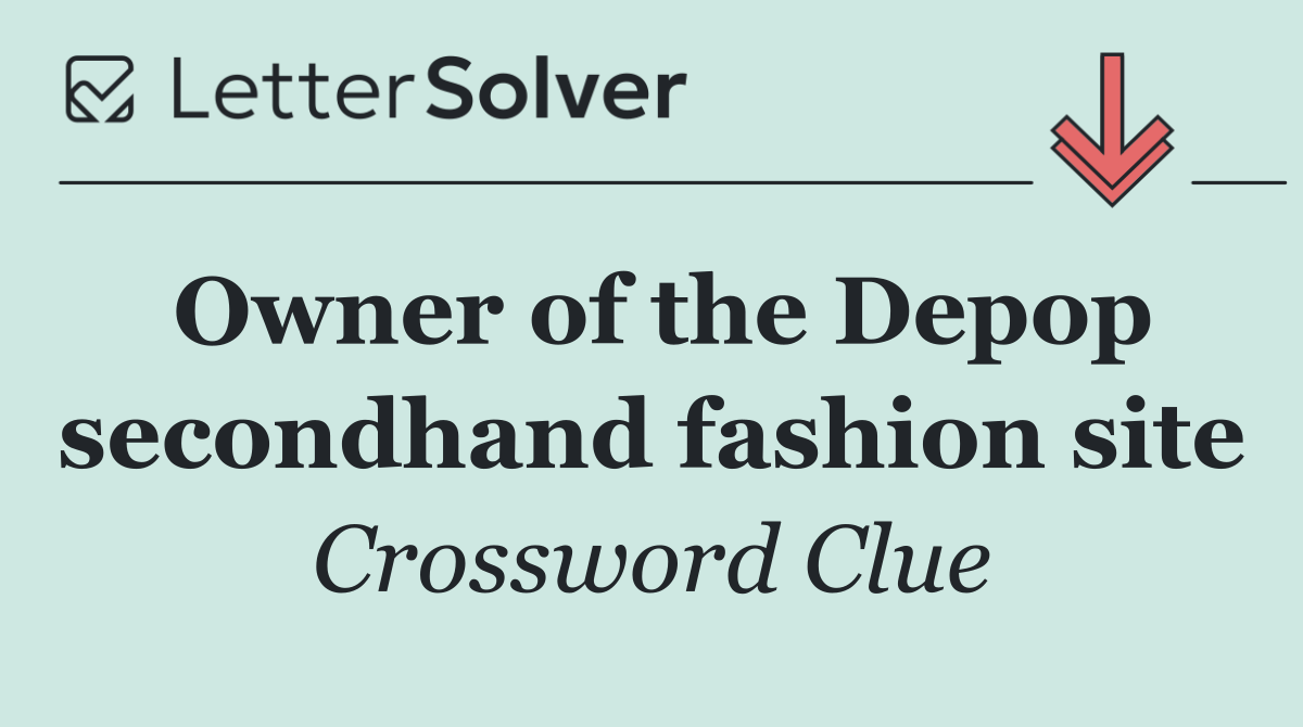 Owner of the Depop secondhand fashion site