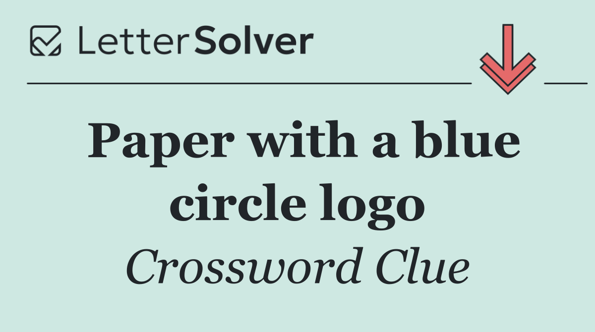 Paper with a blue circle logo