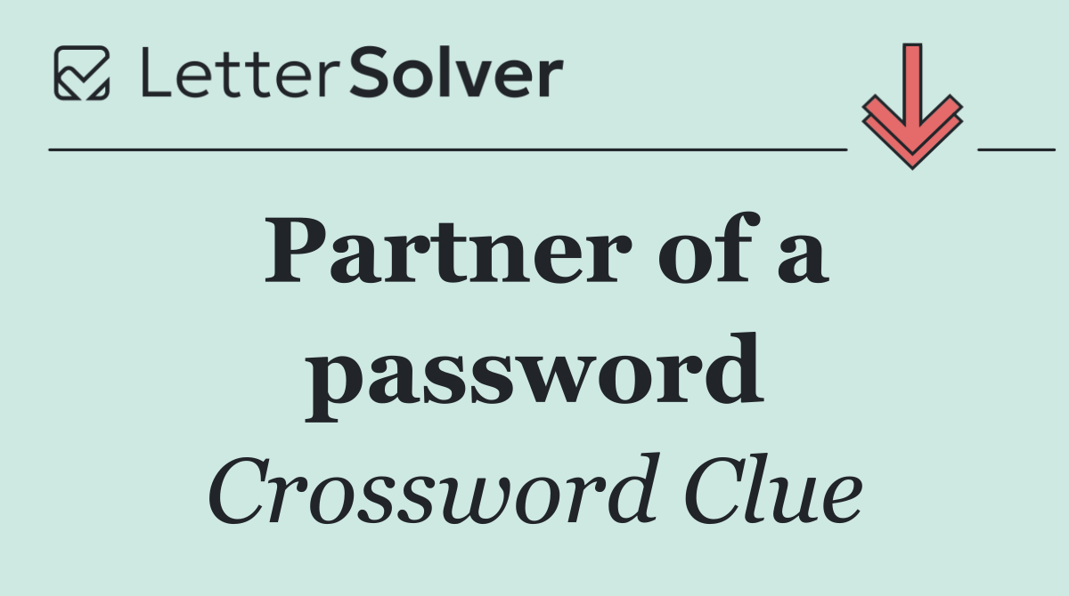 Partner of a password