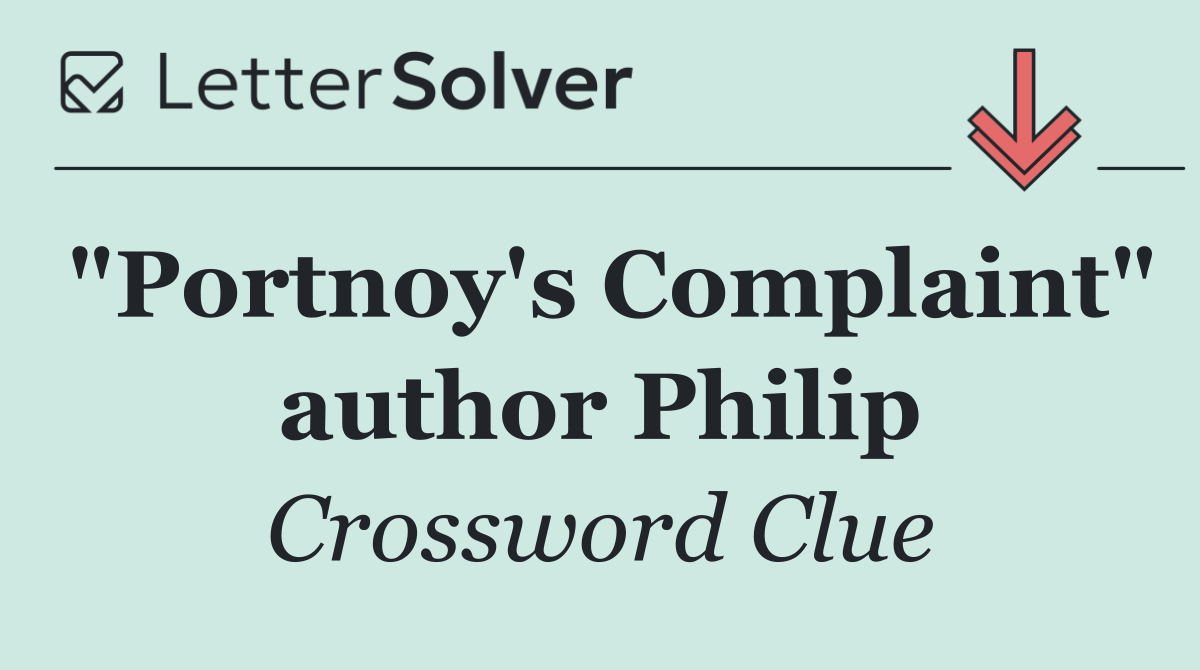 "Portnoy's Complaint" author Philip