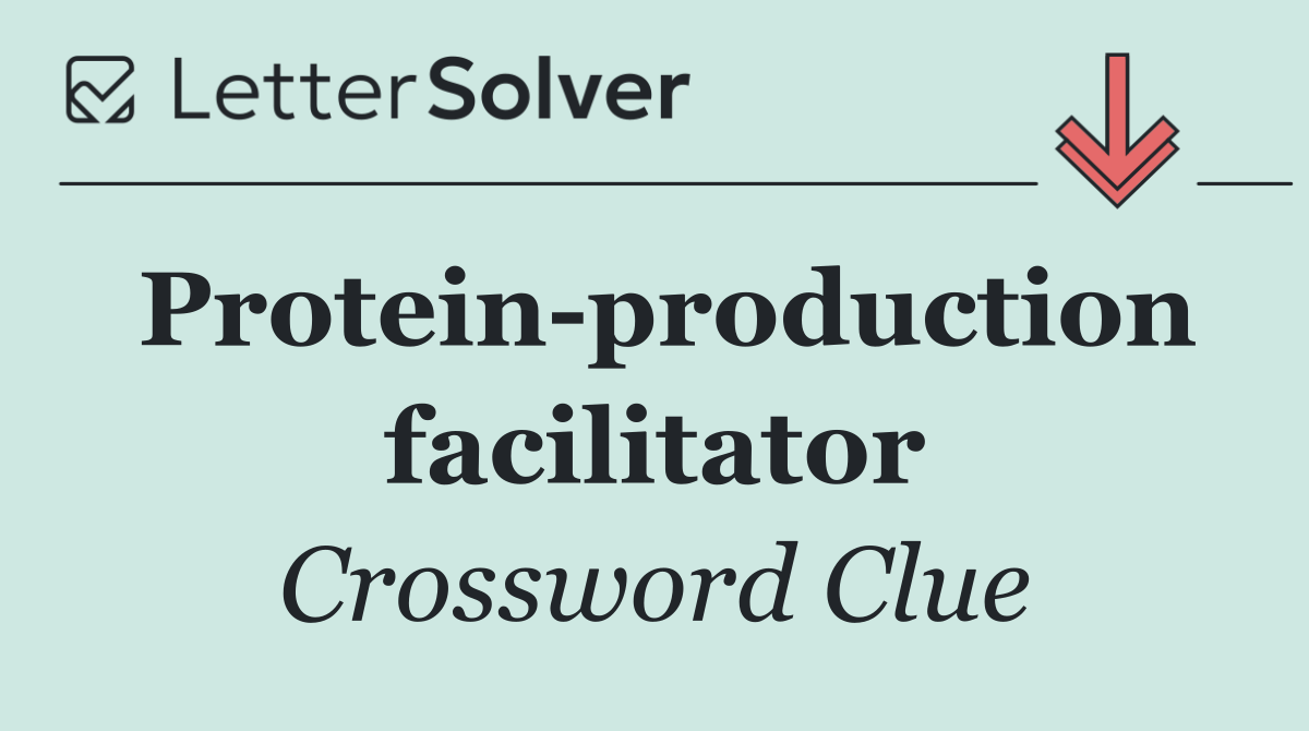 Protein production facilitator