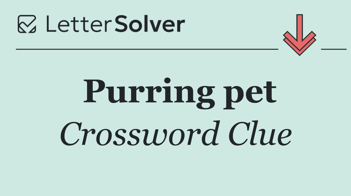Purring pet