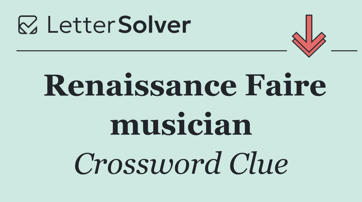 Renaissance Faire musician