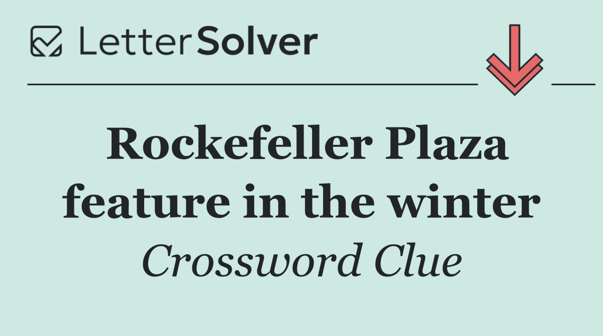 Rockefeller Plaza feature in the winter