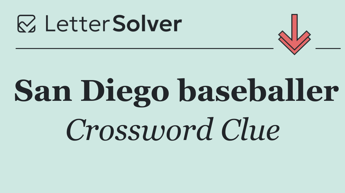 San Diego baseballer