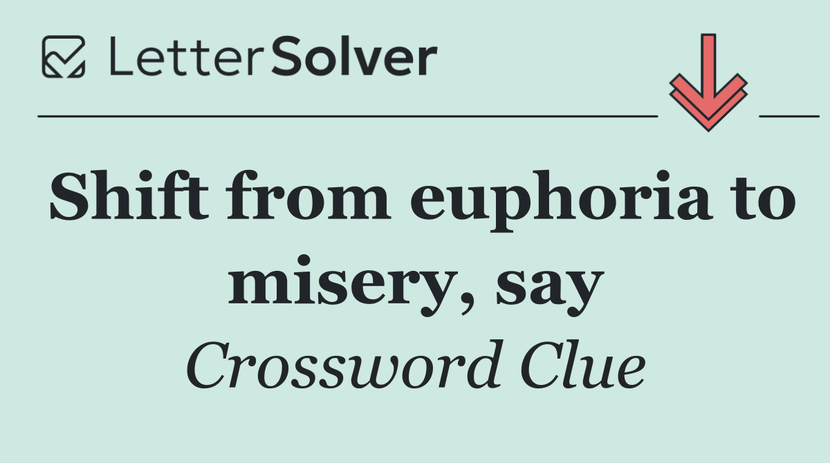 Shift from euphoria to misery, say