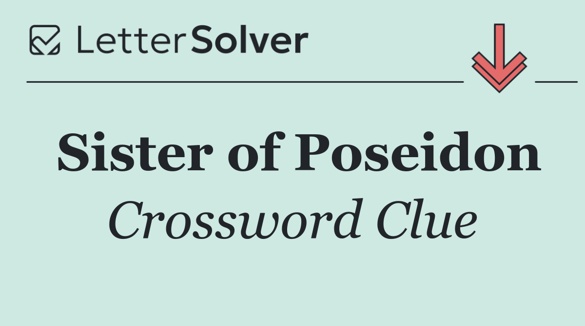 Sister of Poseidon