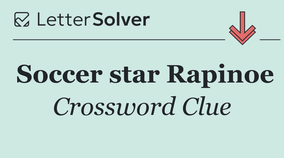Soccer star Rapinoe