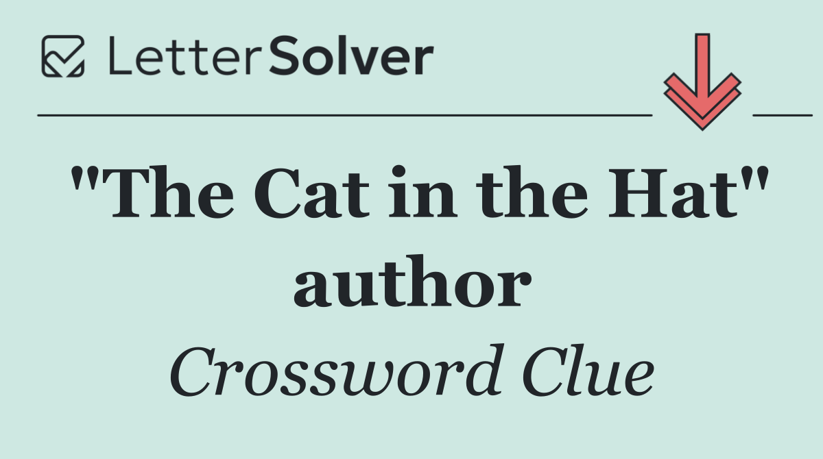 "The Cat in the Hat" author