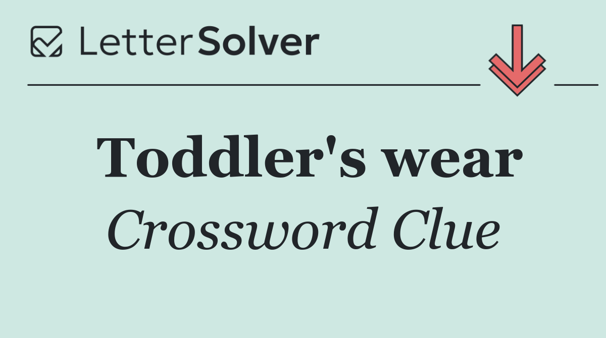 Toddler's wear