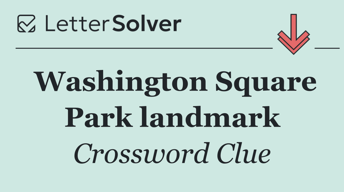 Washington Square Park landmark