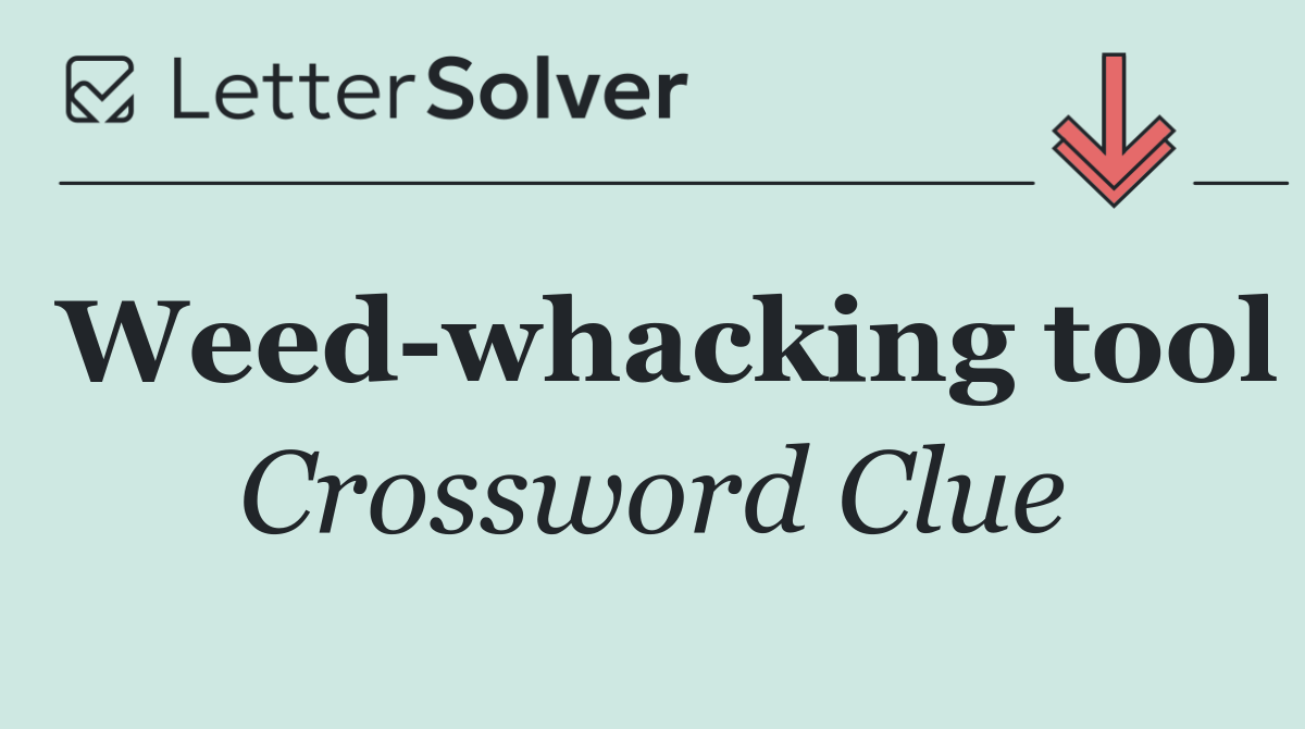 Weed whacking tool