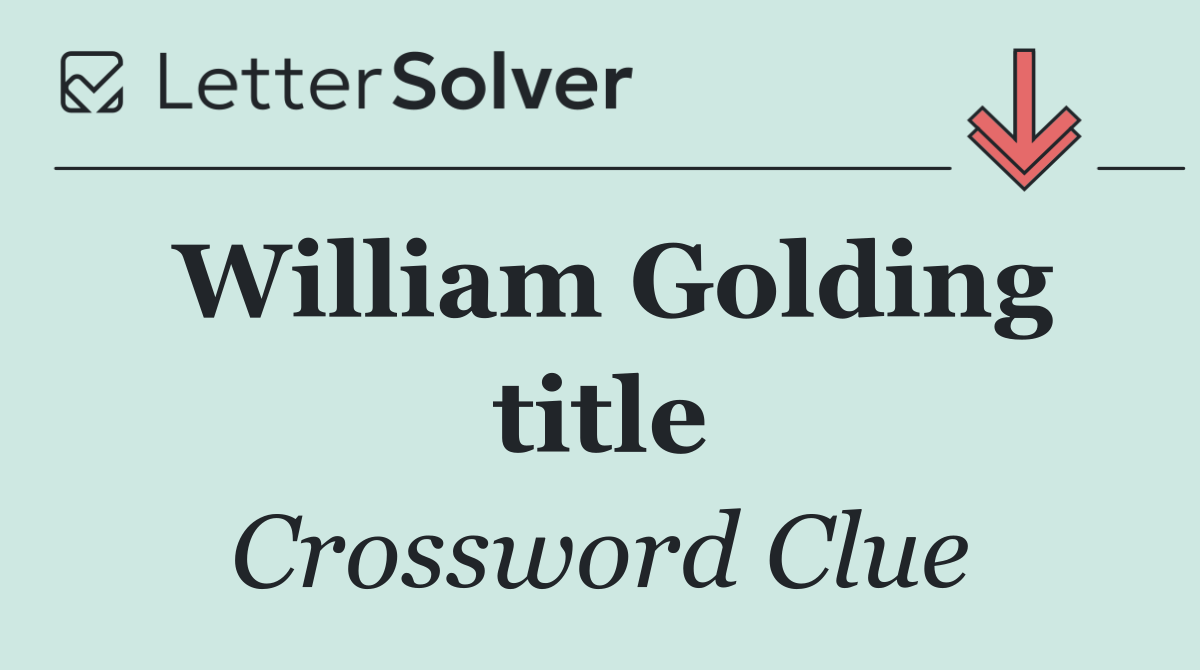 William Golding title